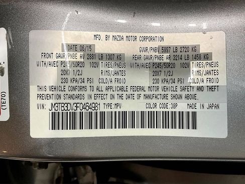 Used 2015 MAZDA CX-9 Grand Touring w/ GT Technology Package image 20