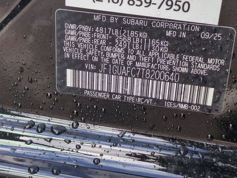 New 2026 Subaru Impreza 2.0i Sport image 32