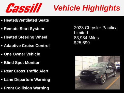 Used 2023 Chrysler Pacifica Limited image 3
