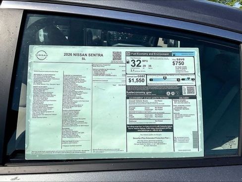 New 2026 Nissan Sentra SL w/ Floor Mat Package image 12