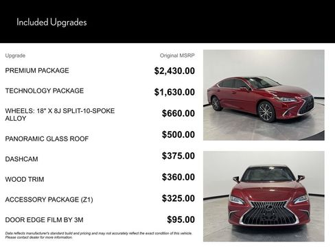 Used 2024 Lexus ES 350 w/ Premium Package FWD image 10