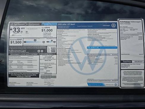 New 2026 Volkswagen Jetta Sport FWD image 19