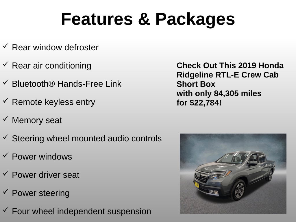 Used 2019 Honda Ridgeline RTL-E image 12