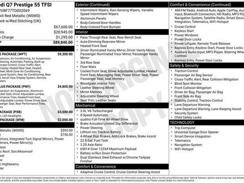 Used 2026 Audi Q7 3.0T Prestige w/ Prestige Package image 44