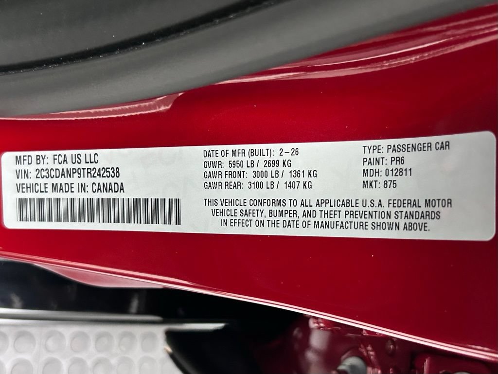 New 2026 Dodge Charger R/T w/ Driver Convenience Group AWD/4WD image 22