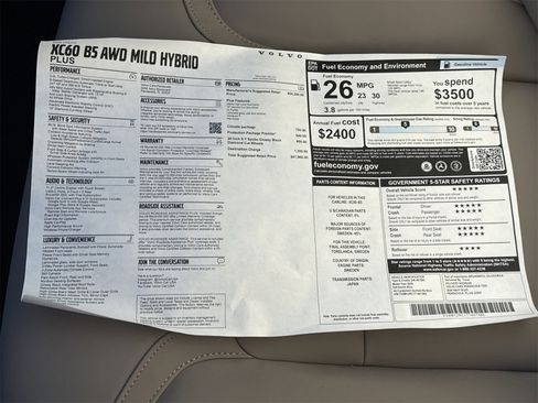 New 2026 Volvo XC60 B5 Plus w/ Protection Package Premier image 32