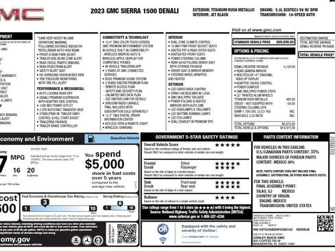 Used 2023 GMC Sierra 1500 Denali w/ Denali Reserve Package AWD/4WD image 3