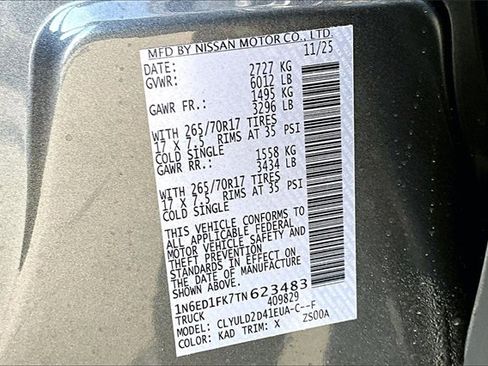 New 2026 Nissan Frontier PRO-4X image 8