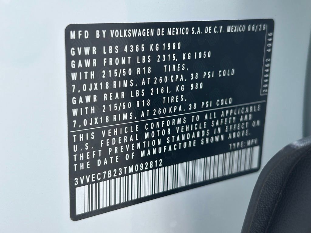 New 2026 Volkswagen Taos SE FWD image 47