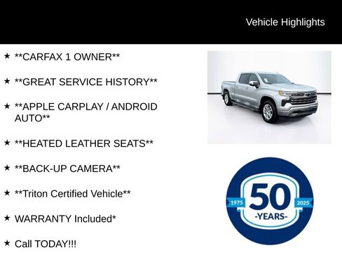 Used 2022 Chevrolet Silverado 1500 LTZ w/ Technology Package image 7