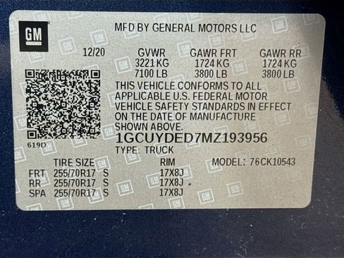 Used 2021 Chevrolet Silverado 1500 LT w/ Bed Protection Package AWD/4WD image 39