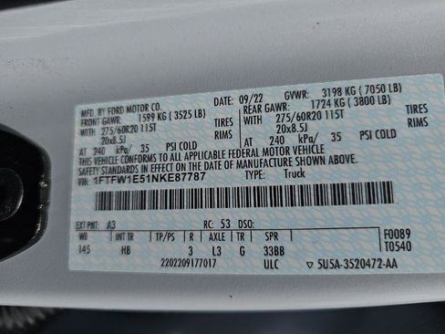 Certified 2022 Ford F150 Lariat AWD/4WD image 34