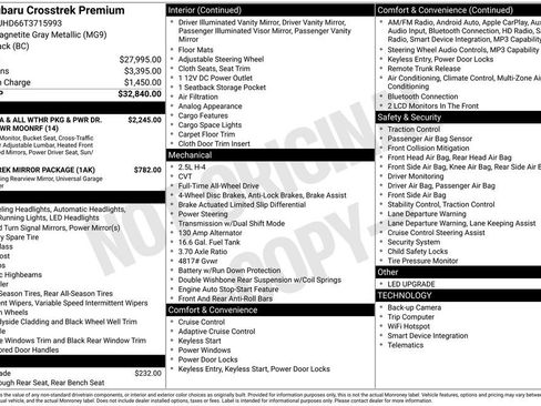 New 2026 Subaru Crosstrek 2.0i Premium AWD/4WD image 26