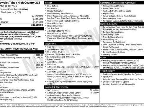 Used 2023 Chevrolet Tahoe High Country image 2