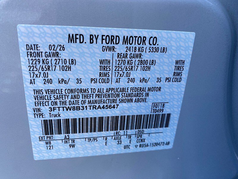 Certified 2026 Ford Maverick XL w/ Equipment Group 101A AWD/4WD image 58