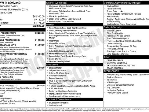 Used 2025 BMW i4 xDrive40i w/ M Sport Package image 43