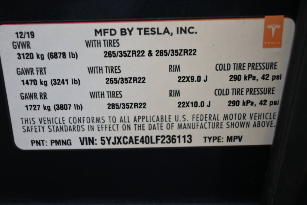 Used 2020 Tesla Model X Performance AWD/4WD image 6