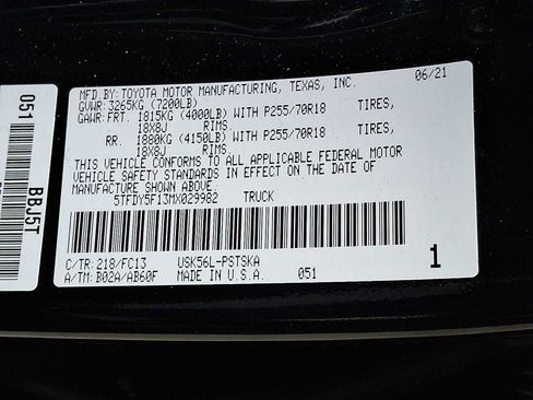 Used 2021 Toyota Tundra SR5 w/ SX Package AWD/4WD image 25