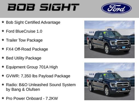 Used 2023 Ford F150 Platinum w/ Equipment Group 701A High AWD/4WD image 3