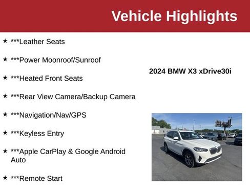 Used 2024 BMW X3 xDrive30i AWD/4WD image 10