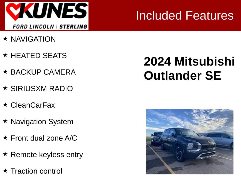 Used 2024 Mitsubishi Outlander SE AWD/4WD image 2