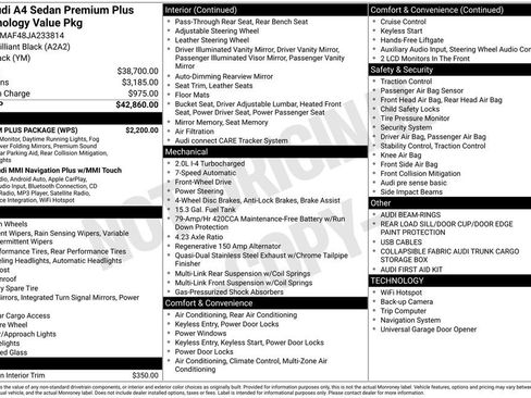 Used 2018 Audi A4 2.0T Ultra Premium Plus w/ Premium Plus Package image 5