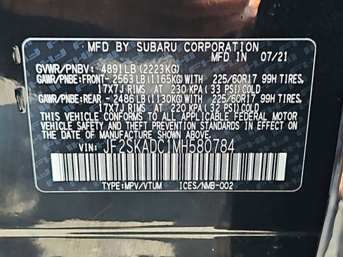 Certified 2021 Subaru Forester w/ Popular Package #1 AWD/4WD image 38