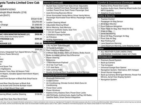 Used 2023 Toyota Tundra Limited AWD/4WD image 32