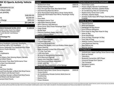 Used 2023 BMW X3 xDrive30i w/ Convenience Package w/ZPA image 5