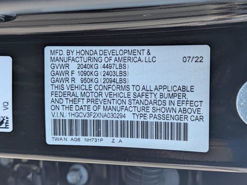 Used 2022 Honda Accord Sport image 33