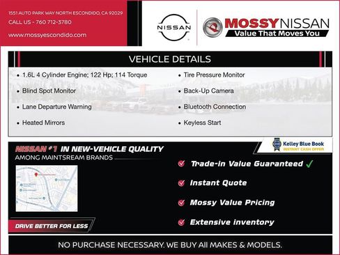 New 2025 Nissan Versa SV w/ Trunk Package image 3