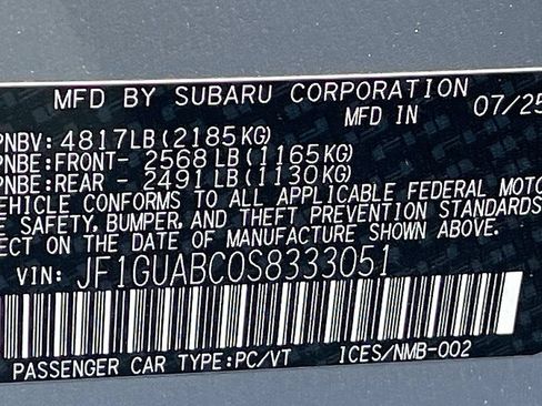 Used 2025 Subaru Impreza 2.0i AWD/4WD image 31