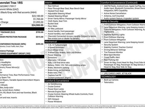 Certified 2024 Chevrolet Trax RS w/ Sunroof Package FWD image 3