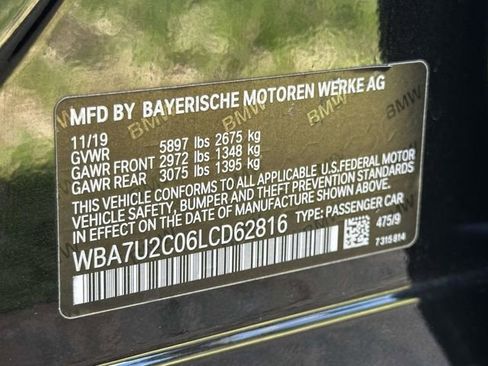 Used 2020 BMW 750i xDrive w/ Executive Package image 27