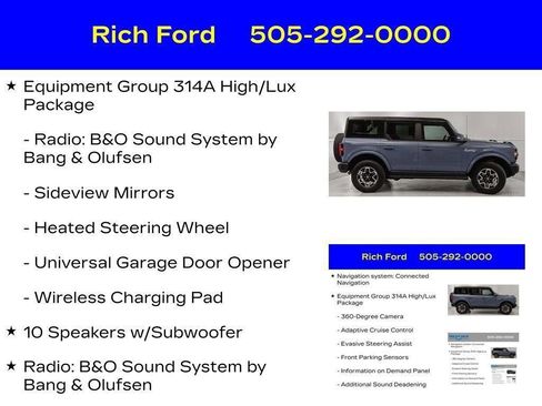 Certified 2024 Ford Bronco Outer Banks AWD/4WD image 28