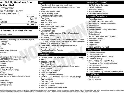Used 2019 RAM 1500 Big Horn RWD image 5