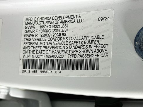 Used 2025 Honda Accord SE image 12