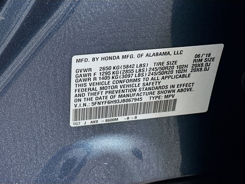 Used 2018 Honda Pilot Touring image 12