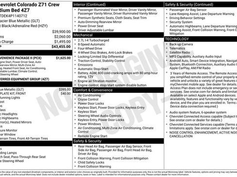 Used 2023 Chevrolet Colorado Z71 w/ Z71 Convenience Package 2 image 2