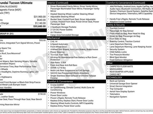 Used 2020 Hyundai Tucson Ultimate image 34