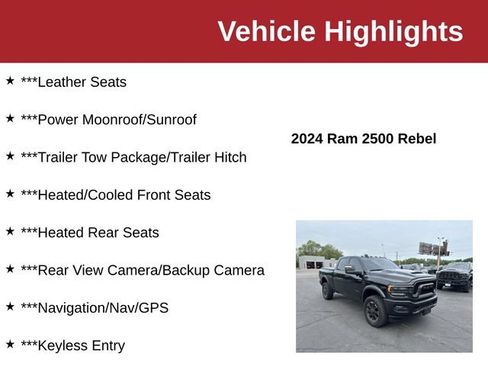 Used 2024 RAM 2500 Rebel w/ Safety Group AWD/4WD image 10