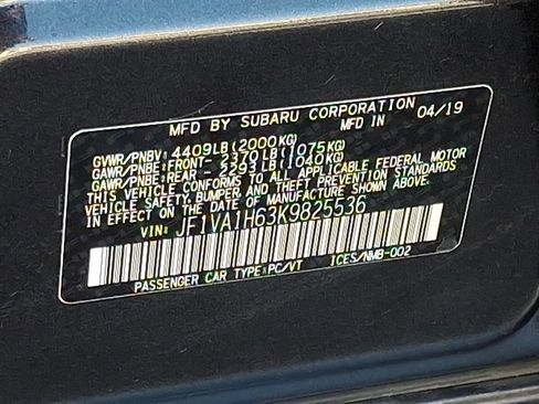 Used 2019 Subaru WRX Limited image 27