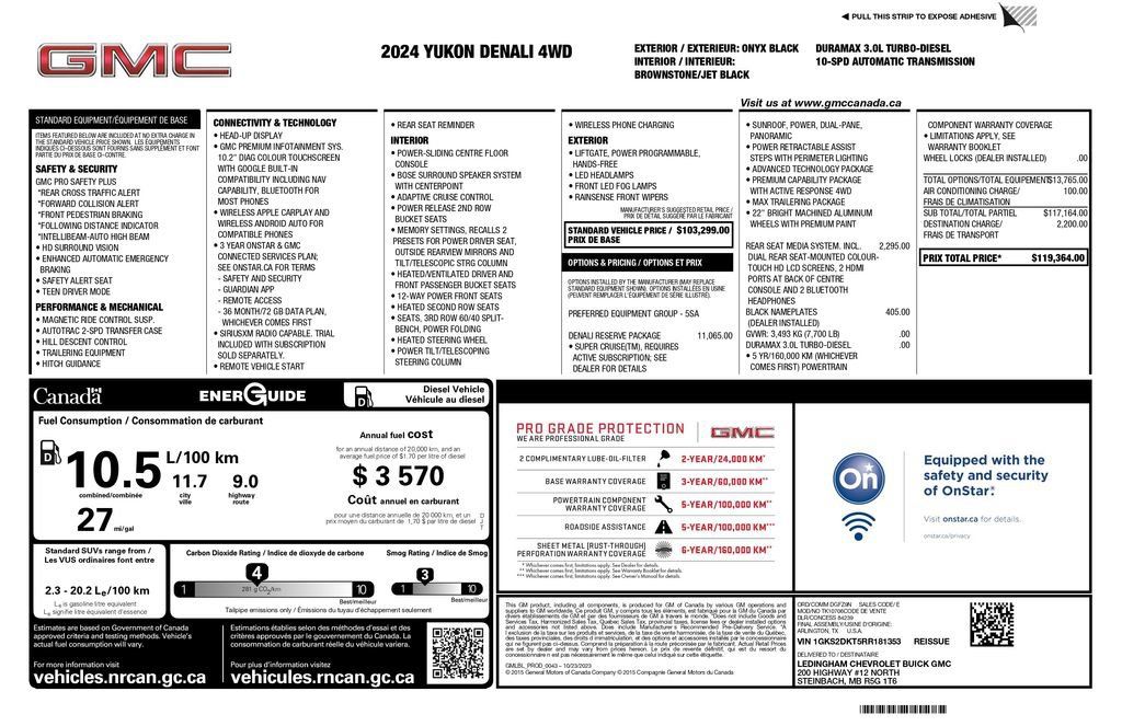 Used 2024 GMC Yukon Denali w/ Denali Reserve Package AWD/4WD image 2