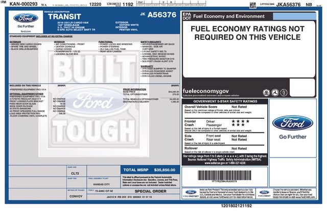 Used 2018 Ford Transit 250 148 Low Roof RWD image 33