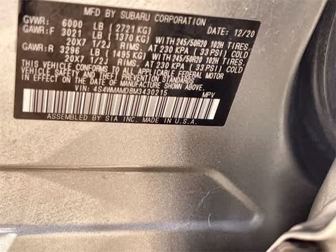 Used 2021 Subaru Ascent Limited w/ Popular Package #2A image 22