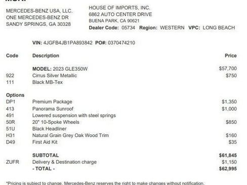 Certified 2023 Mercedes-Benz GLE 350 image 4