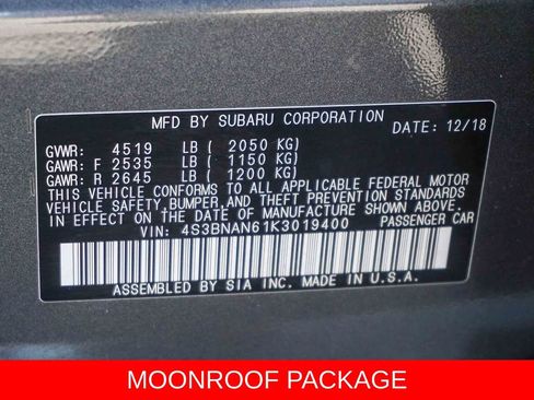 Used 2019 Subaru Legacy 2.5i Limited w/ Popular Package #2A AWD/4WD image 26