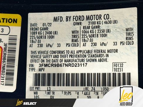 Used 2022 Ford Bronco Sport Big Bend w/ Convenience Package AWD/4WD image 36