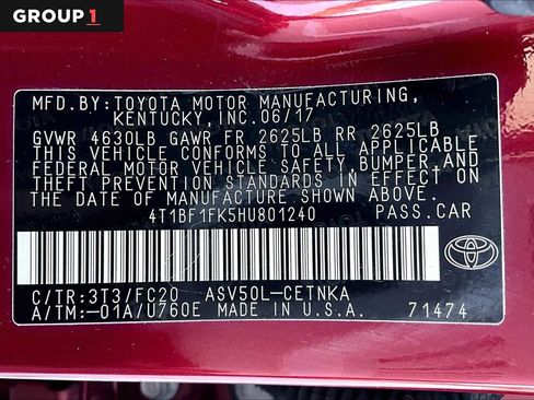 Used 2017 Toyota Camry LE image 37