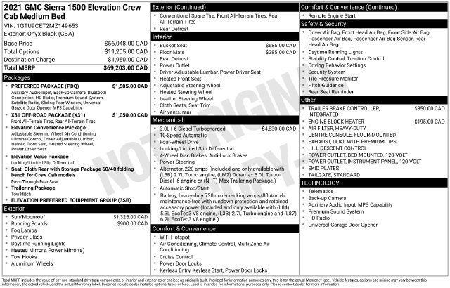 Used 2021 GMC Sierra 1500 Elevation w/ Preferred Package AWD/4WD image 25